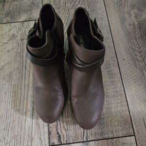 Indigo Brown Heeled Boots